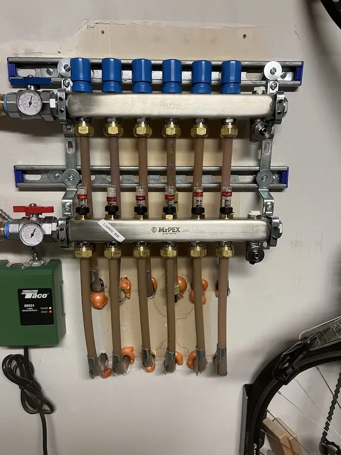 Plumber performing Gas Leak Detection at a residential property in Collegedale